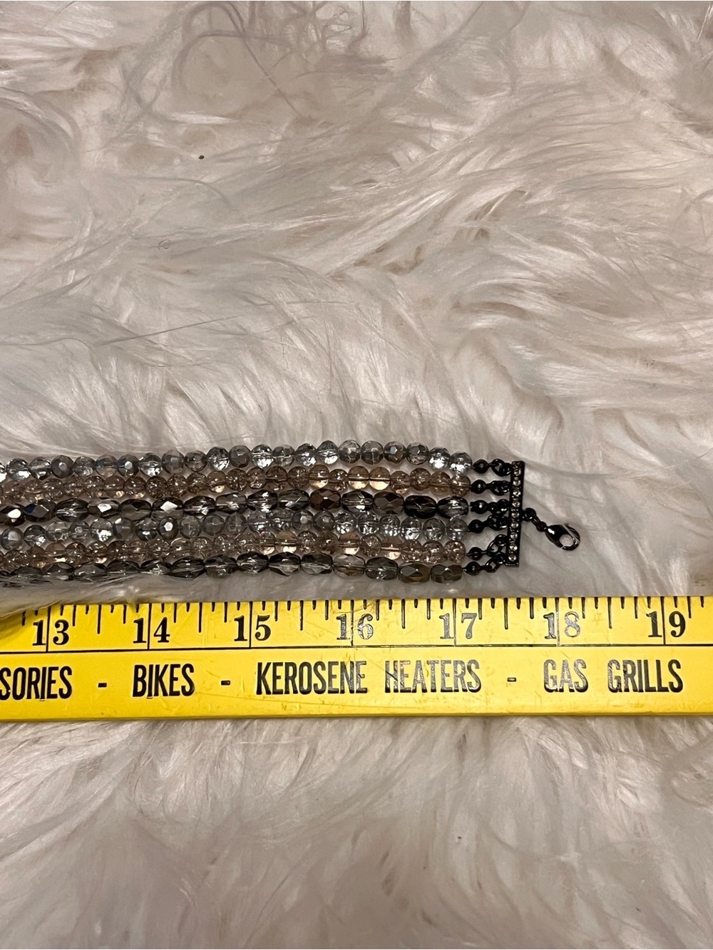 1950s Vintage Six Strand cascading Crystaorgeous  17 inch - Picture 5 of 5